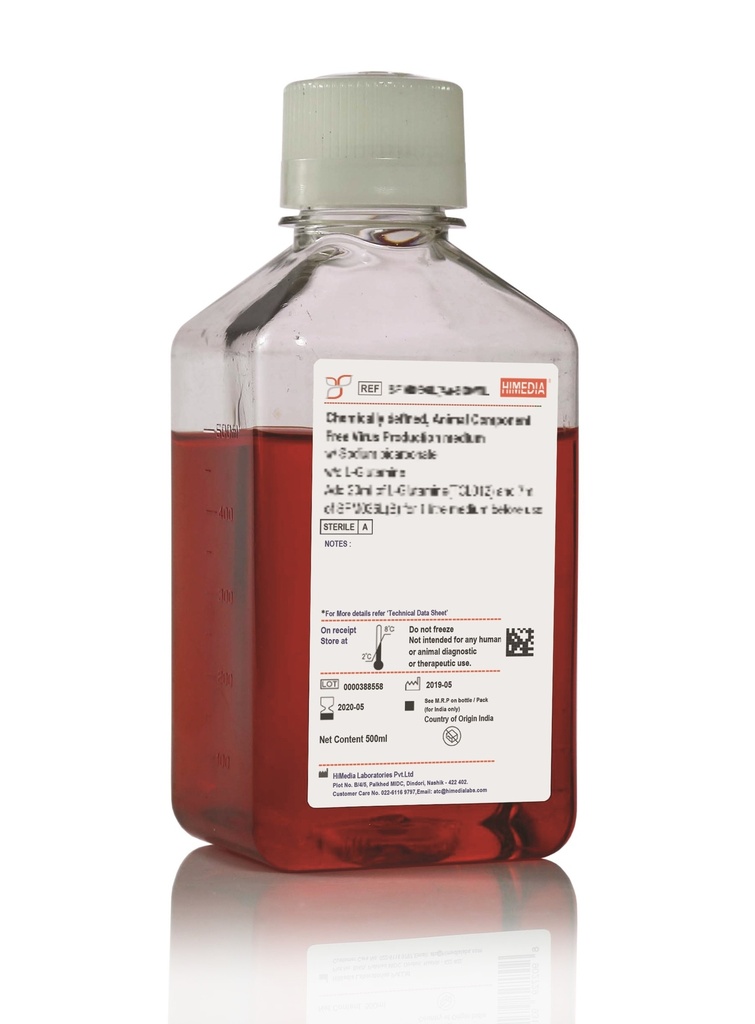 HiGlutaXL™ Dulbecco's Modified Eagle Medium, High Glucose w/ 4.5gms Glucose per litre, L-Alanyl-L-Glutamine and Sodium bicarbonate w/o Sodium pyruvate   