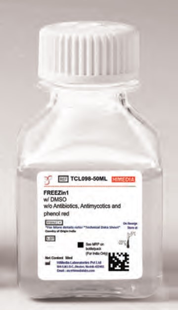 CryoXL™ Universal Freezing Medium w/ DMSO w/o Antibiotics, Antimycotics and Phenol red Sterile filtered  